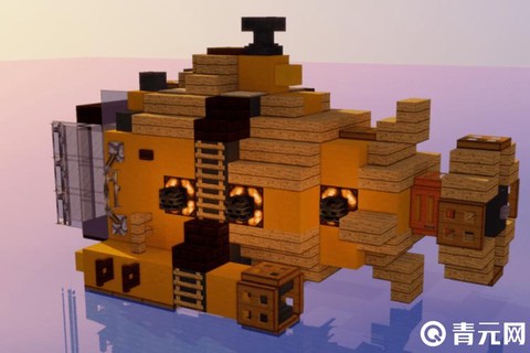 我的世界如何做潜水艇